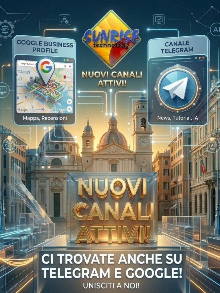 Attivi i nuovi canali Telegram e Google Business Profile